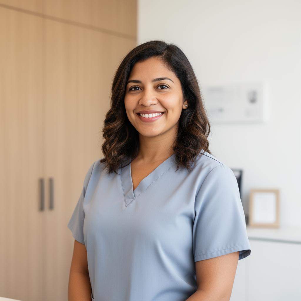 Portrait of Elena Rodriguez, Family Nurse Practitioner